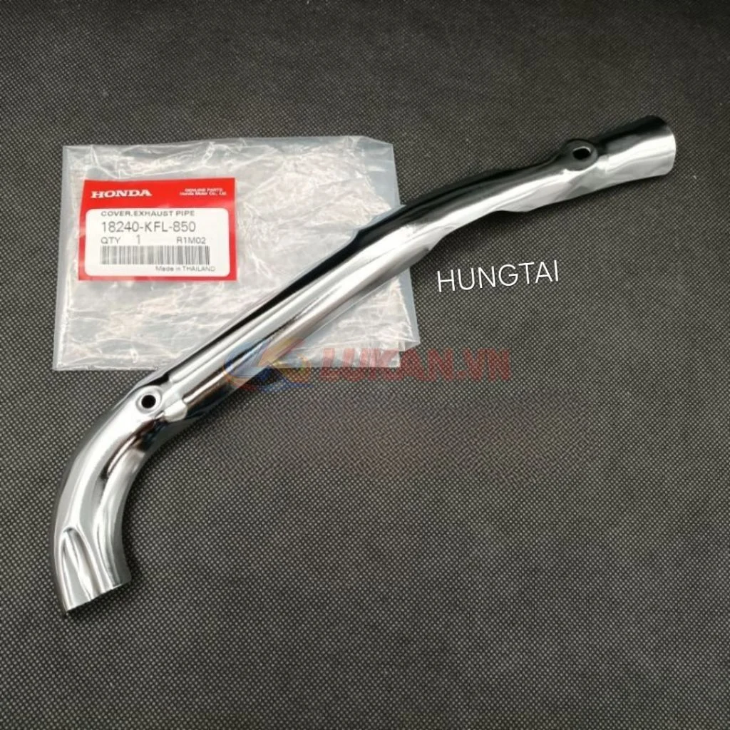 Ốp vĩ che cổ pô, ống xã xe WAVE Thái zin chính hãng 18240-KFL-850