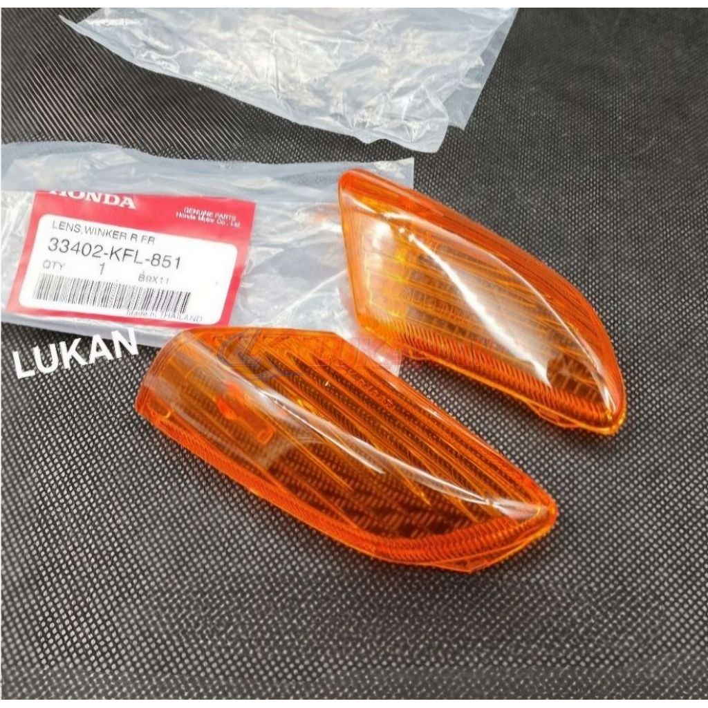 Cặp nắp, ốp chụp võ đèn xi nhan trước WAVE Thái 110 zin Honda 33402-KFL-851, 33452-KFL-851 - Ảnh 4