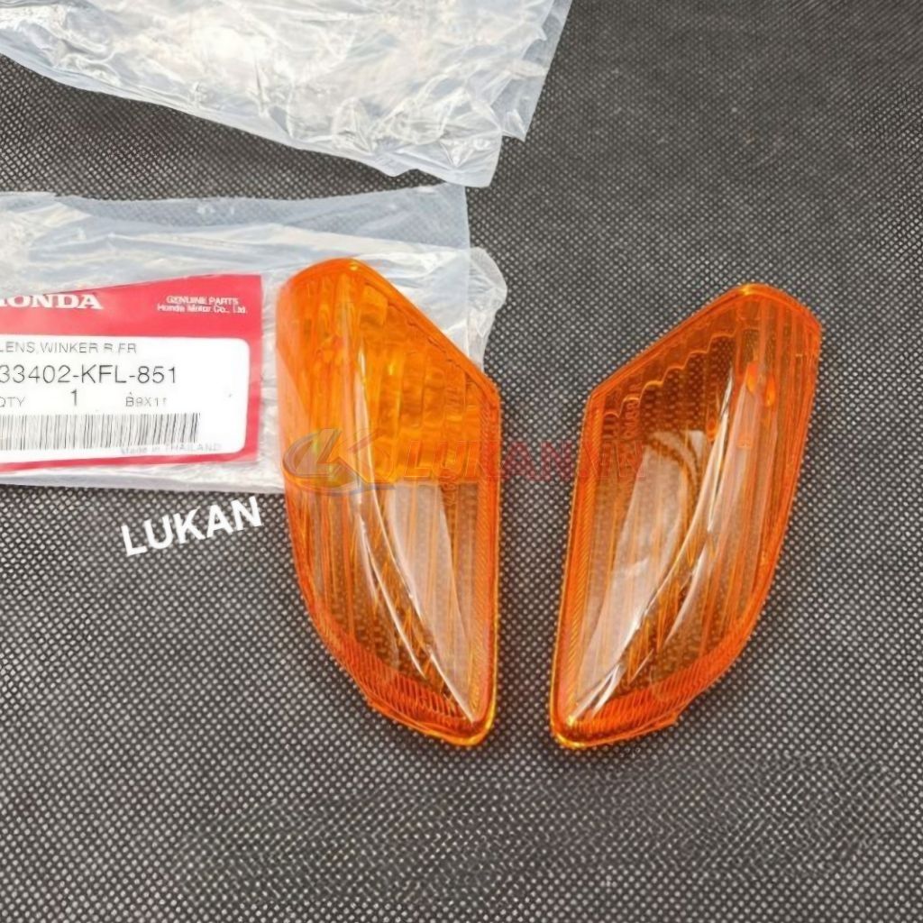 Cặp nắp, ốp chụp võ đèn xi nhan trước WAVE Thái 110 zin Honda 33402-KFL-851, 33452-KFL-851 - Ảnh 3