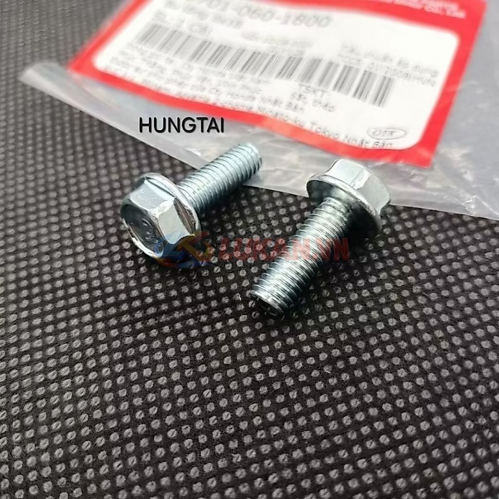 1 ốc bắt bửng yếm, baga xe DREAM zin Honda, bu lông 6x18 95701-060-1800 - Ảnh 2