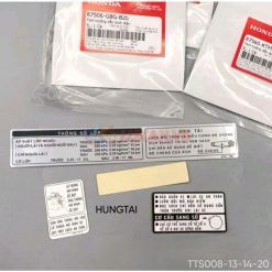 Bộ 4 tem dán thông số xe Super DREAM Việt zin chính hãng