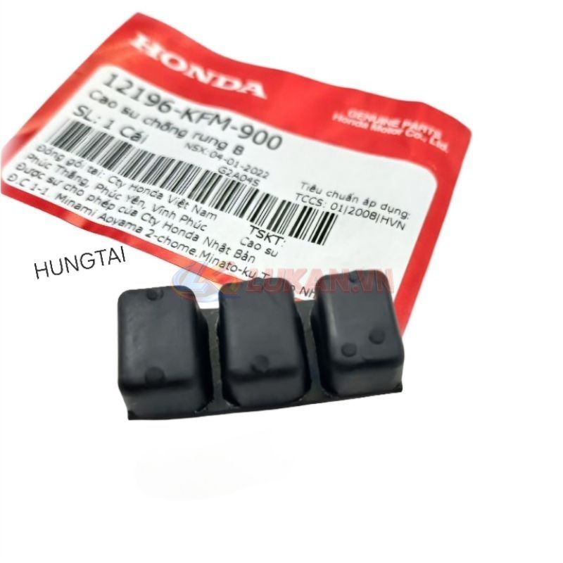 Cao su chống rung B, lòng hơi xi lanh DREAM, WAVE... zin 12196-KFM-900