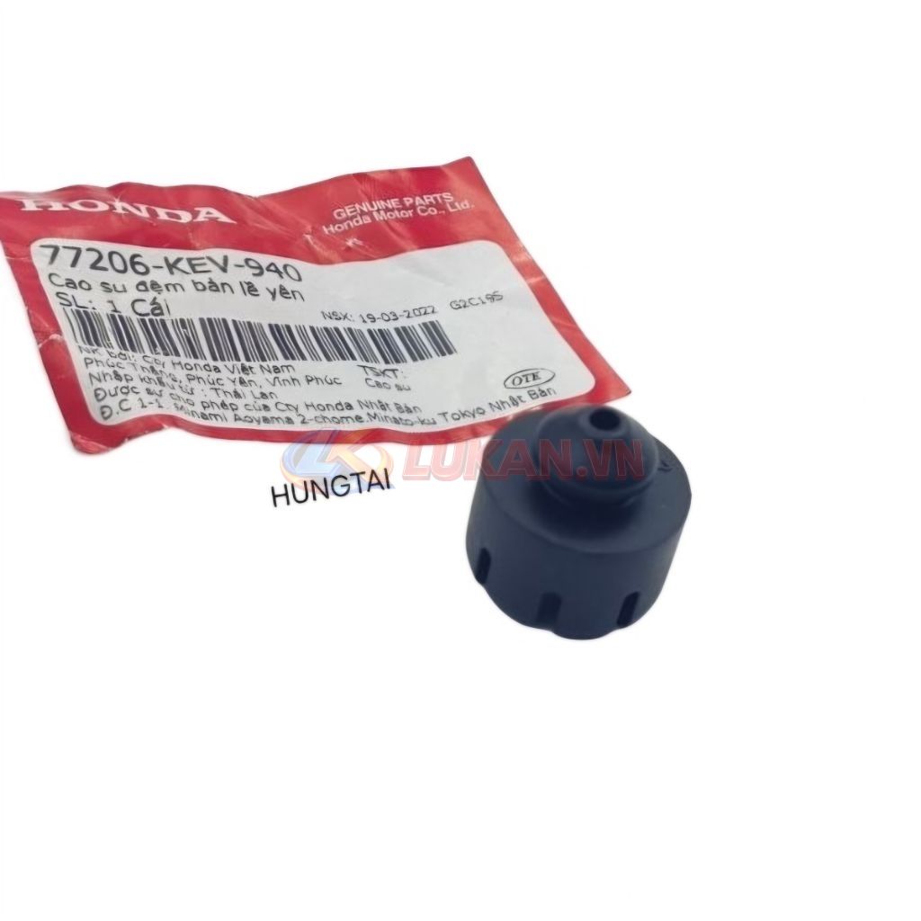 Cao su gắn đệm bản lề yên WAVE Thái, ALPHA, ZX, FUTURE... zin 77206-KEV-940 - Ảnh 2