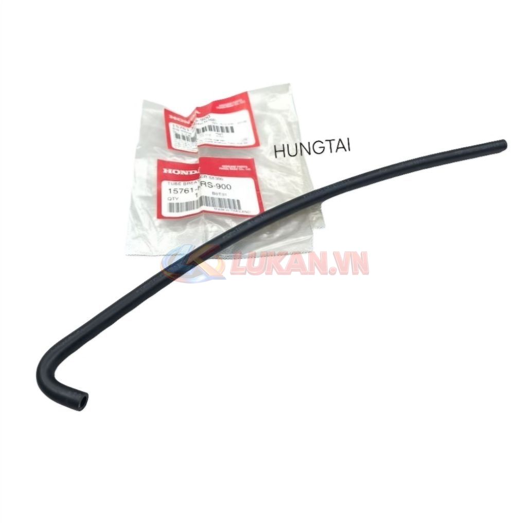 Ống thông hơi máy lên pô E, bao tử Super DREAM, WAVE... zin Honda 15761-KRS-900
