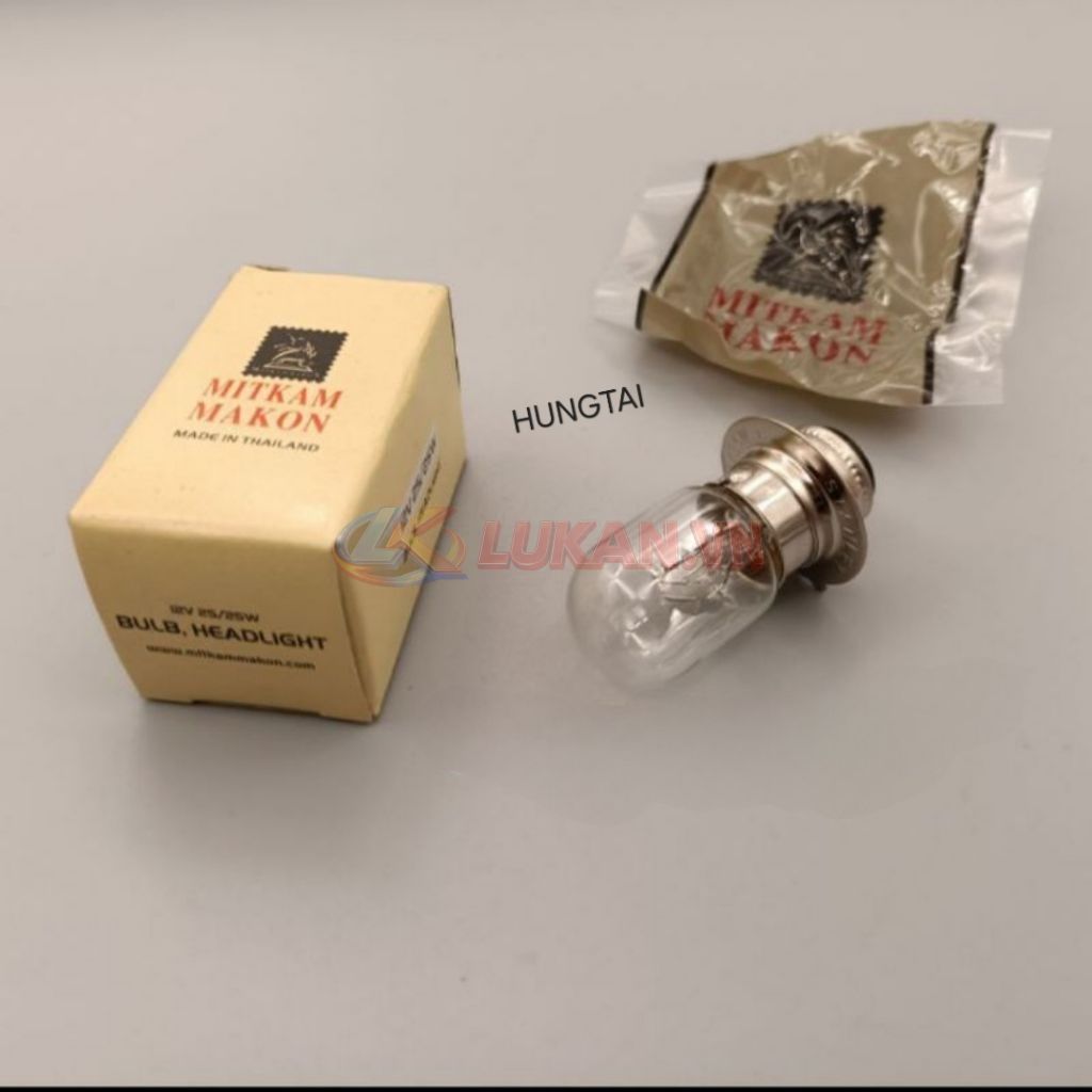 Bóng đèn pha trước xe DREAM, WAVE, FUTURE, CUB... hàng thái 18, 25, 35W - Ảnh 3