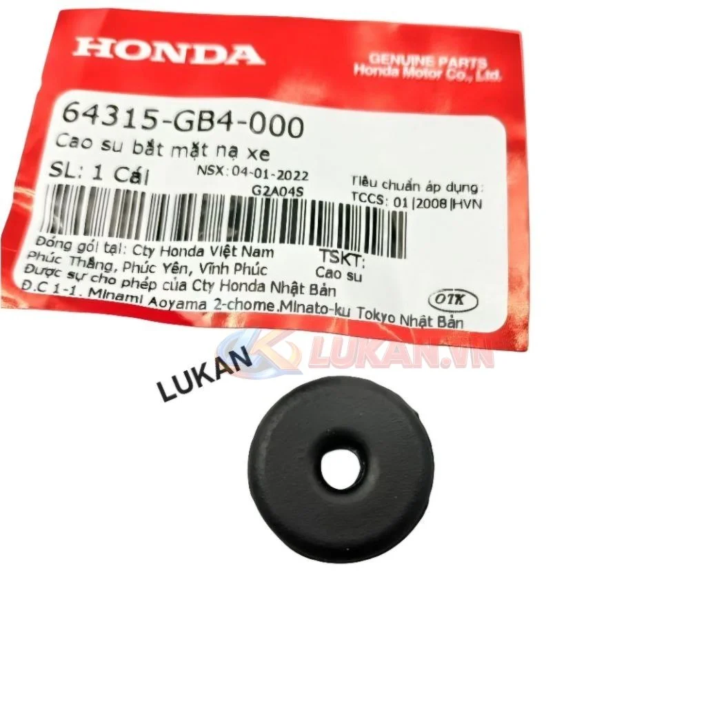 Cao su đệm nhựa mặt nạ trước xe DREAM zin chính hãng 64315-GB4-000 - Ảnh 3
