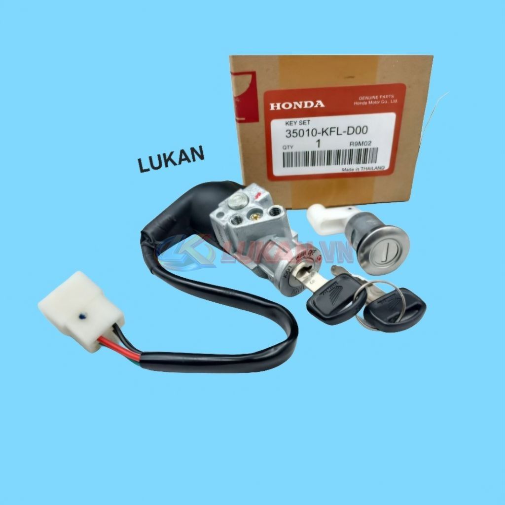 Bộ ổ khóa, công tắc điện xe WAVE THÁI zin chính hãng 35010-KFL-D00 - Ảnh 4