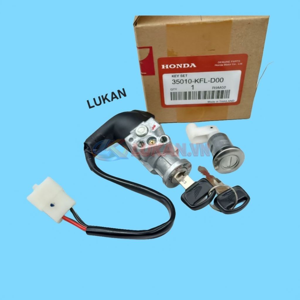 Bộ ổ khóa, công tắc điện xe WAVE THÁI zin chính hãng 35010-KFL-D00 - Ảnh 5