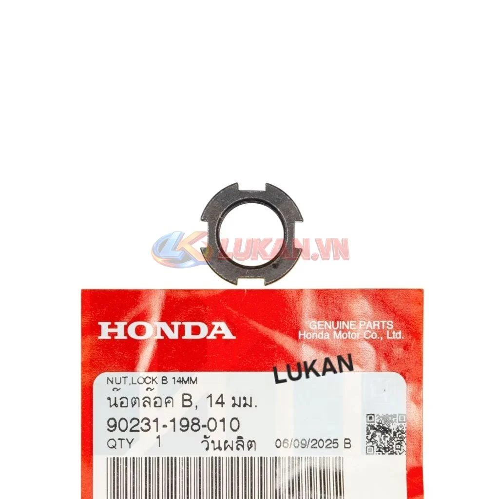 Ốc khóa nồi sau, nhông nồi côn ly hợp DREAM, WAVE, FUTURE... tán 14mm zin 90231-198-010 - Ảnh 5