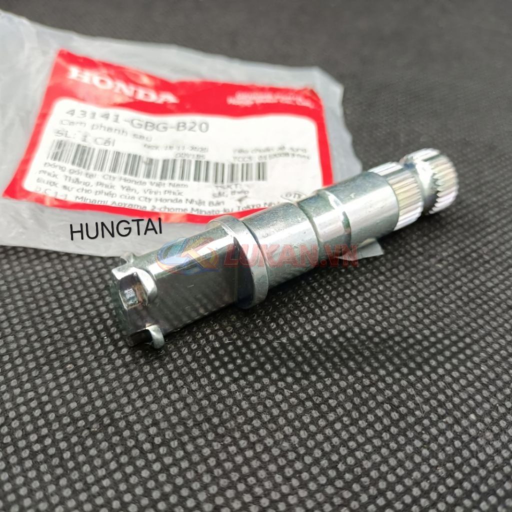 Trục, cốt cam má phanh, thắng đùm DREAM, WAVE, FUTURE... zin 43141-GBG-B20, 43141-KTM-850 - Ảnh 3
