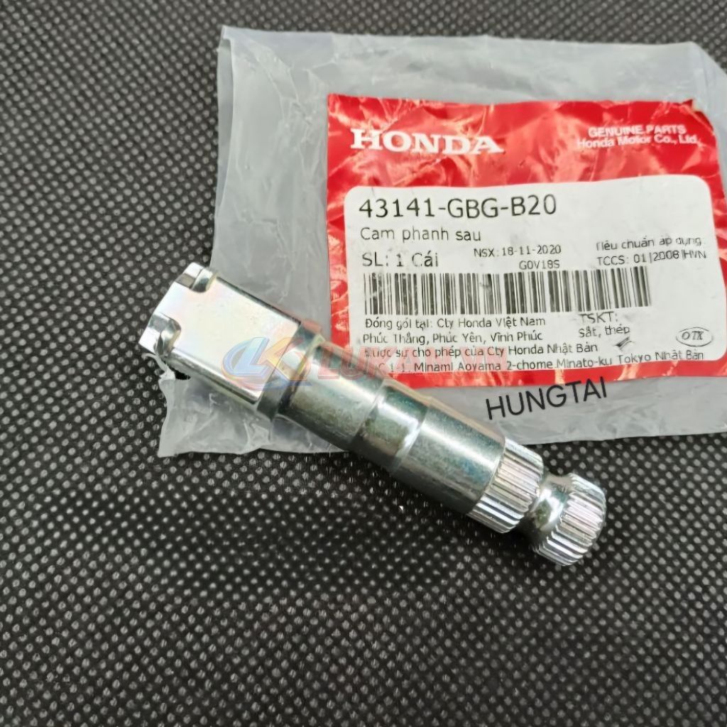 Trục, cốt cam má phanh, thắng đùm DREAM, WAVE, FUTURE... zin 43141-GBG-B20, 43141-KTM-850 - Ảnh 4