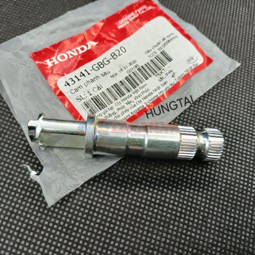 Trục, cốt cam má phanh, thắng đùm DREAM, WAVE, FUTURE... zin 43141-GBG-B20, 43141-KTM-850 - Ảnh 6