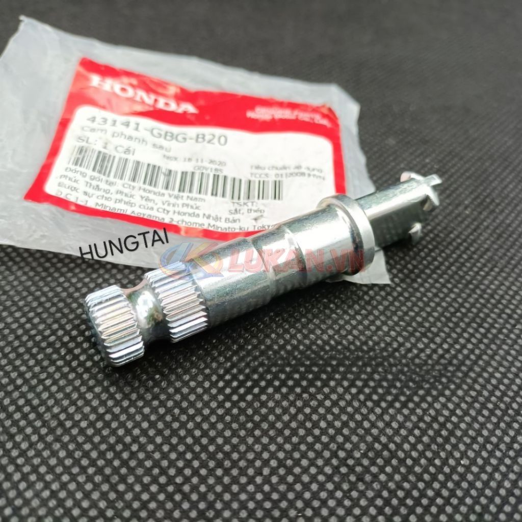 Trục, cốt cam má phanh, thắng đùm DREAM, WAVE, FUTURE... zin 43141-GBG-B20, 43141-KTM-850 - Ảnh 7
