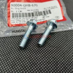 2 ốc bắt cùm tay thắng đĩa dầu xe WAVE, FUTURE...zin Bu lông 6x25 90004-GHB-670