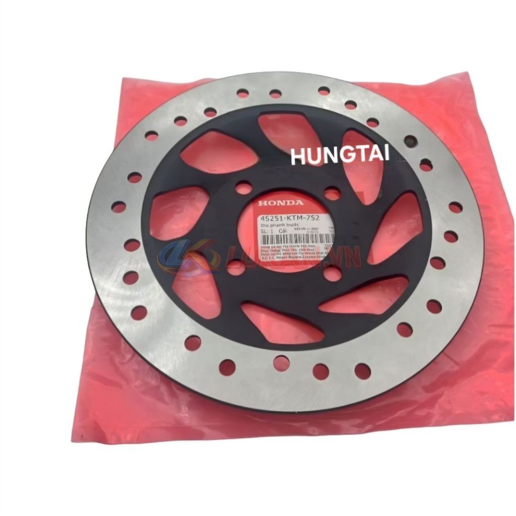 Đĩa thắng, phanh trước xe WAVE RS, S100, FUTURE 2, NEO 125... zin Honda 45251-KTM-752 - Ảnh 3