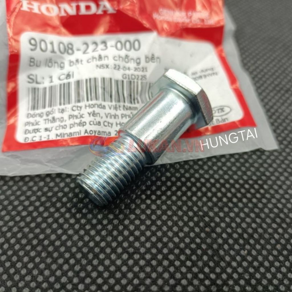 Ốc, bu lông bắt chân chống nghiêng DREAM, WAVE, FUTURE, WINNER... zin Honda 90108-223-000 - Ảnh 2