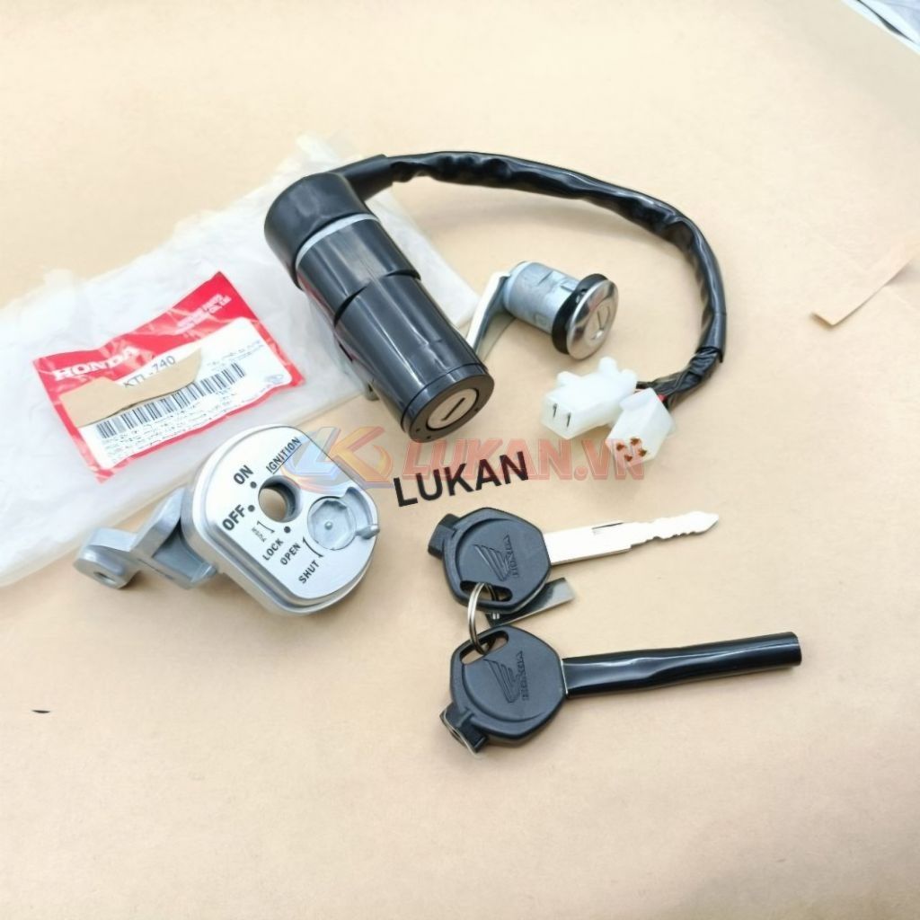 Bộ ổ khóa điện, công tắc máy WAVE S100, RS, RSX 100... zin chính hãng - Ảnh 4