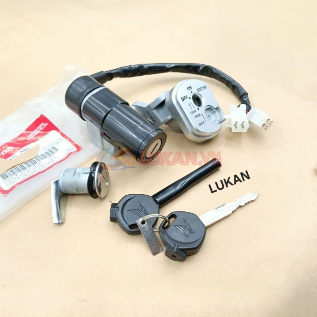 Bộ ổ khóa điện, công tắc máy WAVE S100, RS, RSX 100... zin chính hãng - Ảnh 5
