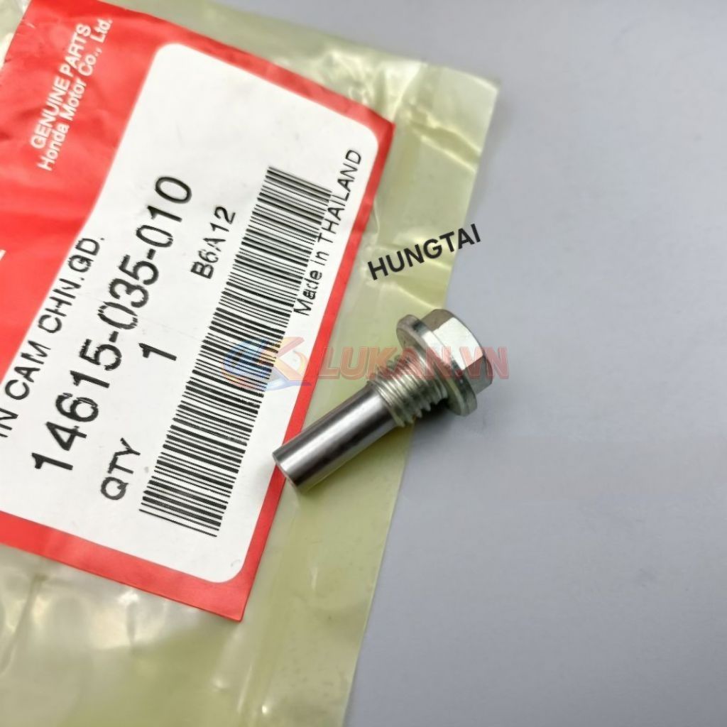 Ốc, Bu lông gắn bánh lòng xi lanh xe DREAM Thái zin Honda 14615-035-010 - Ảnh 4