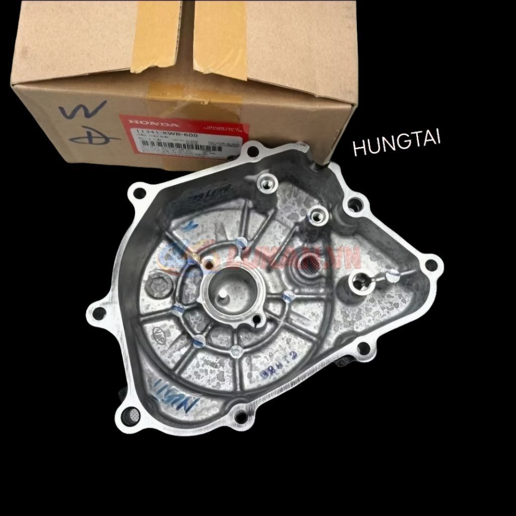 Nắp máy trái, lốc đề lửa điện WAVE S110, RSX, A110... Đen zin Honda 11341-KWB-600 - Ảnh 2