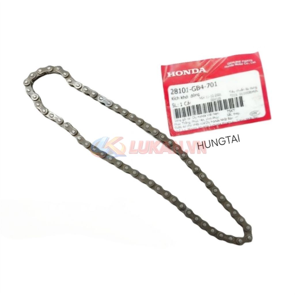 Sợi sên, xích nhông đề khởi động DREAM, WAVE, FUTURE 1... 62 mắt zin Honda 28101-GB4-701 - Ảnh 2