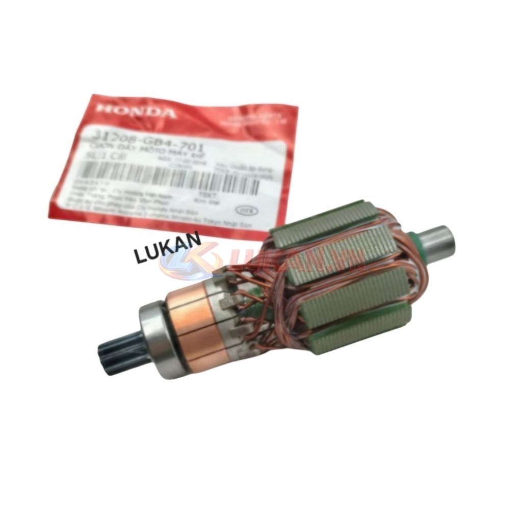 Lõi ruột, củ motor đề khởi động xe DREAM, WAVE... zin Honda 31208-GB4-701