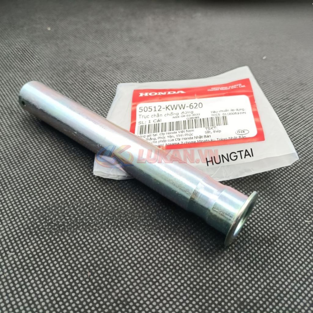 Trục, cốt chân chống đứng WAVE S110, RSX, BLADE, A110... zin Honda 50512-KWW-620 - Ảnh 4
