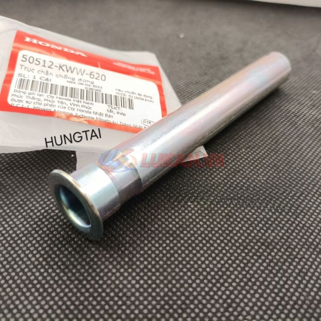 Trục, cốt chân chống đứng WAVE S110, RSX, BLADE, A110... zin Honda 50512-KWW-620 - Ảnh 3