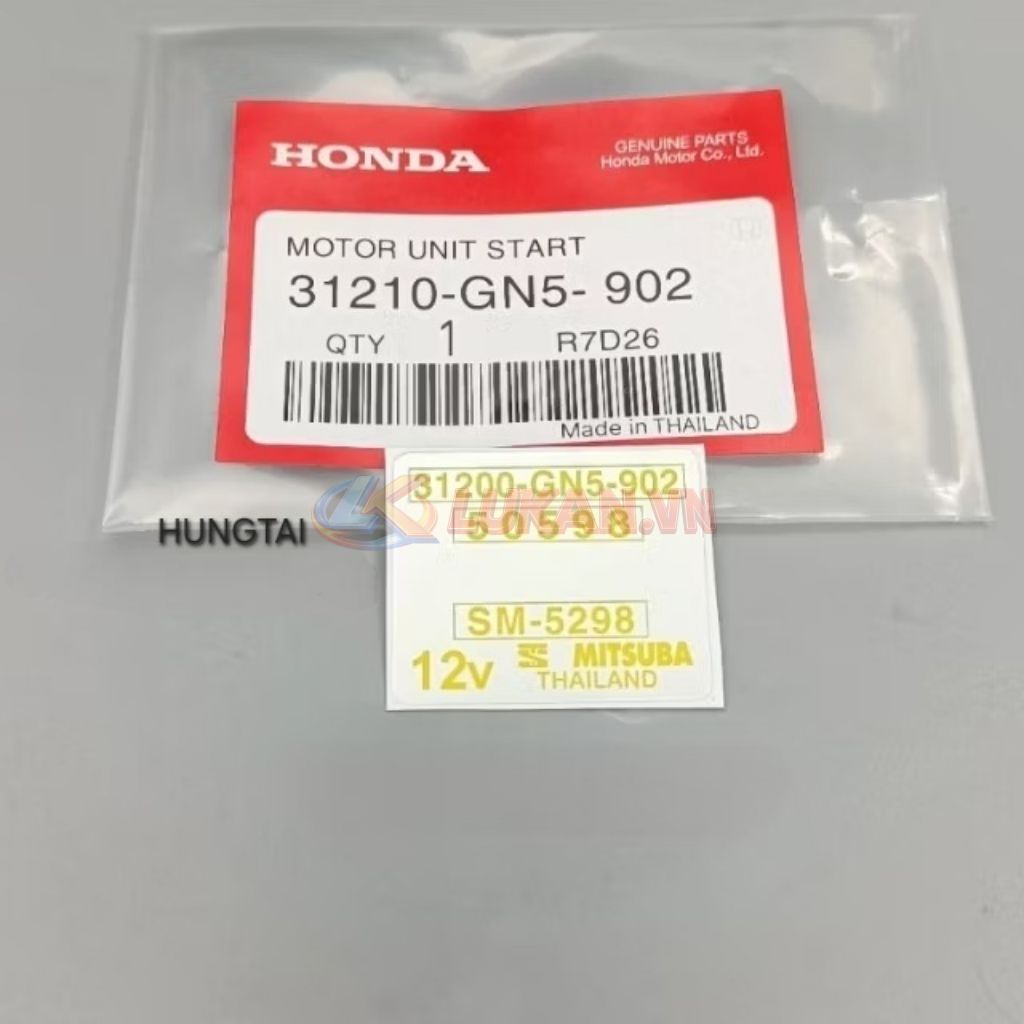 Tem dán củ motor đề khởi động xe DREAM Thái zin Honda 31210-GN5-902 - Ảnh 4