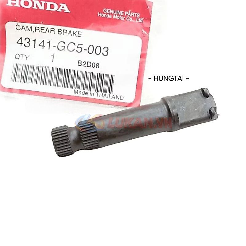 Trục cốt cam má phanh đùm trước xe DREAM Thái đen zin Honda 43141-GC5-003 - Ảnh 4