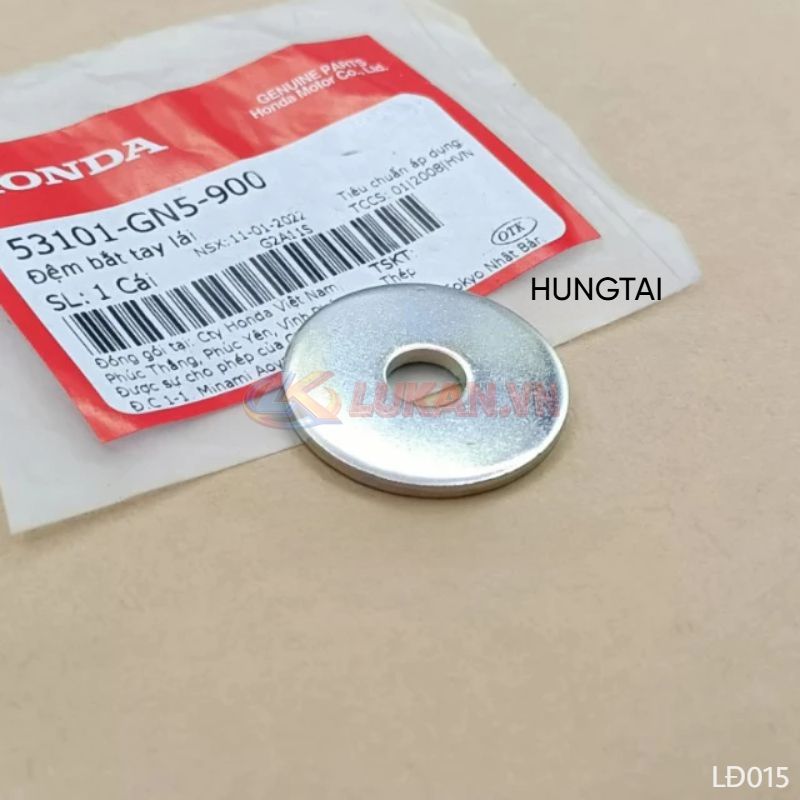 Đệm phẳng, lông đền bắt ghi đông sọ khỉ tay lái DREAM, WAVE, FUTURE... zin 53101-GN5-900 - Ảnh 4