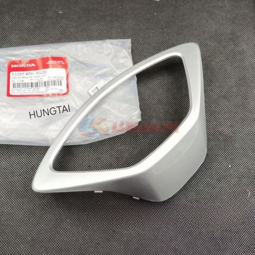 Nắp ốp nhựa đầu gáy, viền đồng hồ bạc FUTURE NEO, X 125 zin Honda 53207-KPH-701ZA - Ảnh 2
