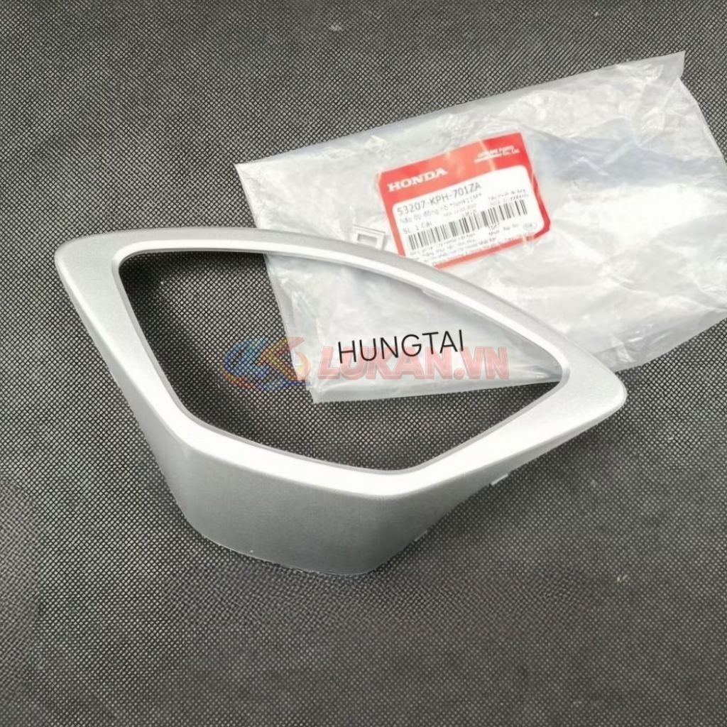 Nắp ốp nhựa đầu gáy, viền đồng hồ bạc FUTURE NEO, X 125 zin Honda 53207-KPH-701ZA - Ảnh 3