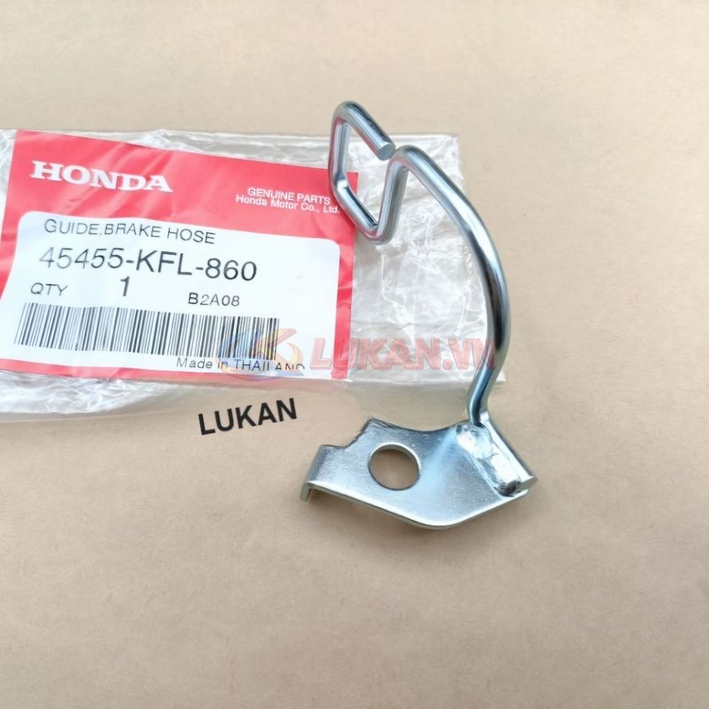 Pass khung kẹp dây dầu, chữ C xe WAVE Thái 110, FUTURE 1 zin Honda 45455-KFL-860 - Ảnh 2
