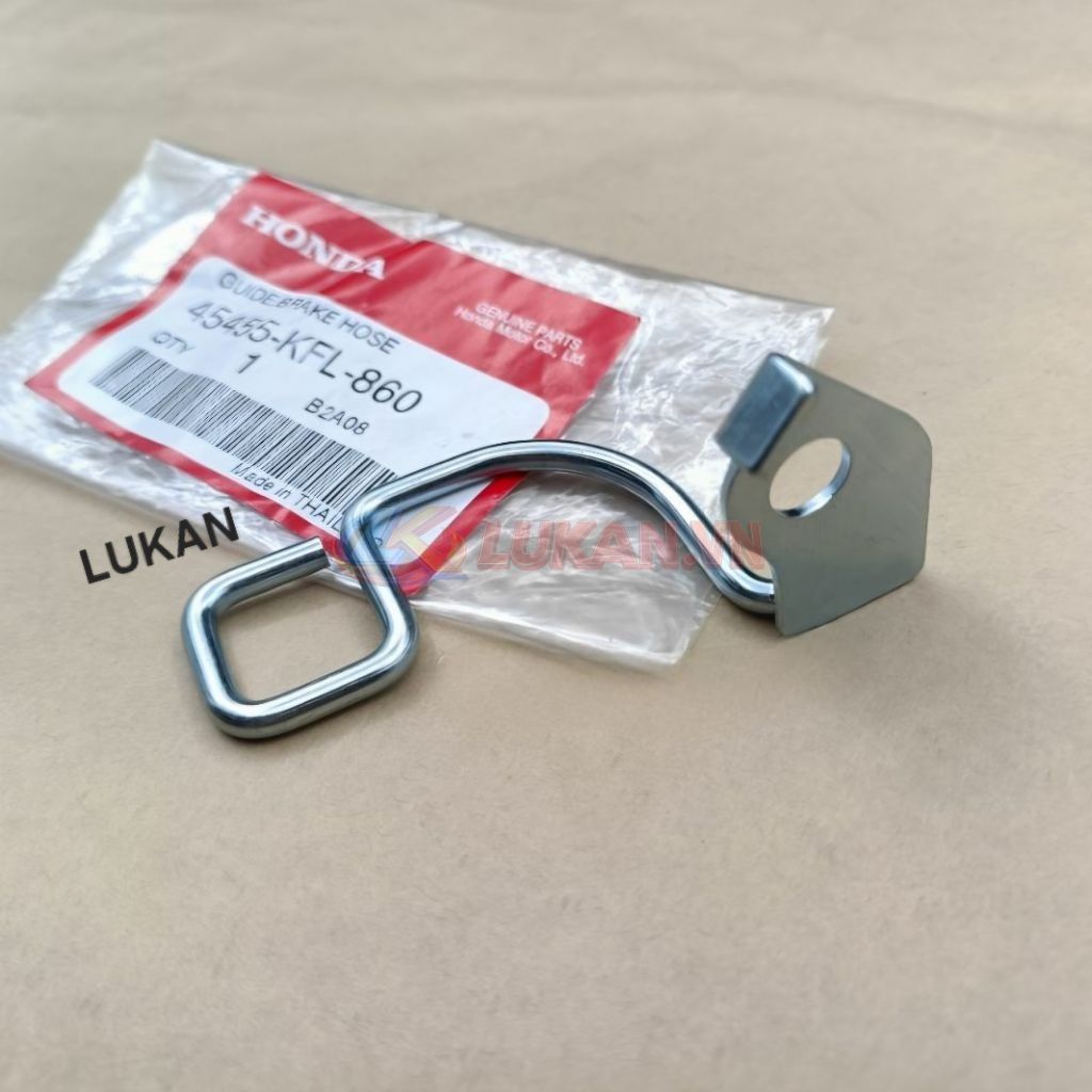 Pass khung kẹp dây dầu, chữ C xe WAVE Thái 110, FUTURE 1 zin Honda 45455-KFL-860 - Ảnh 4