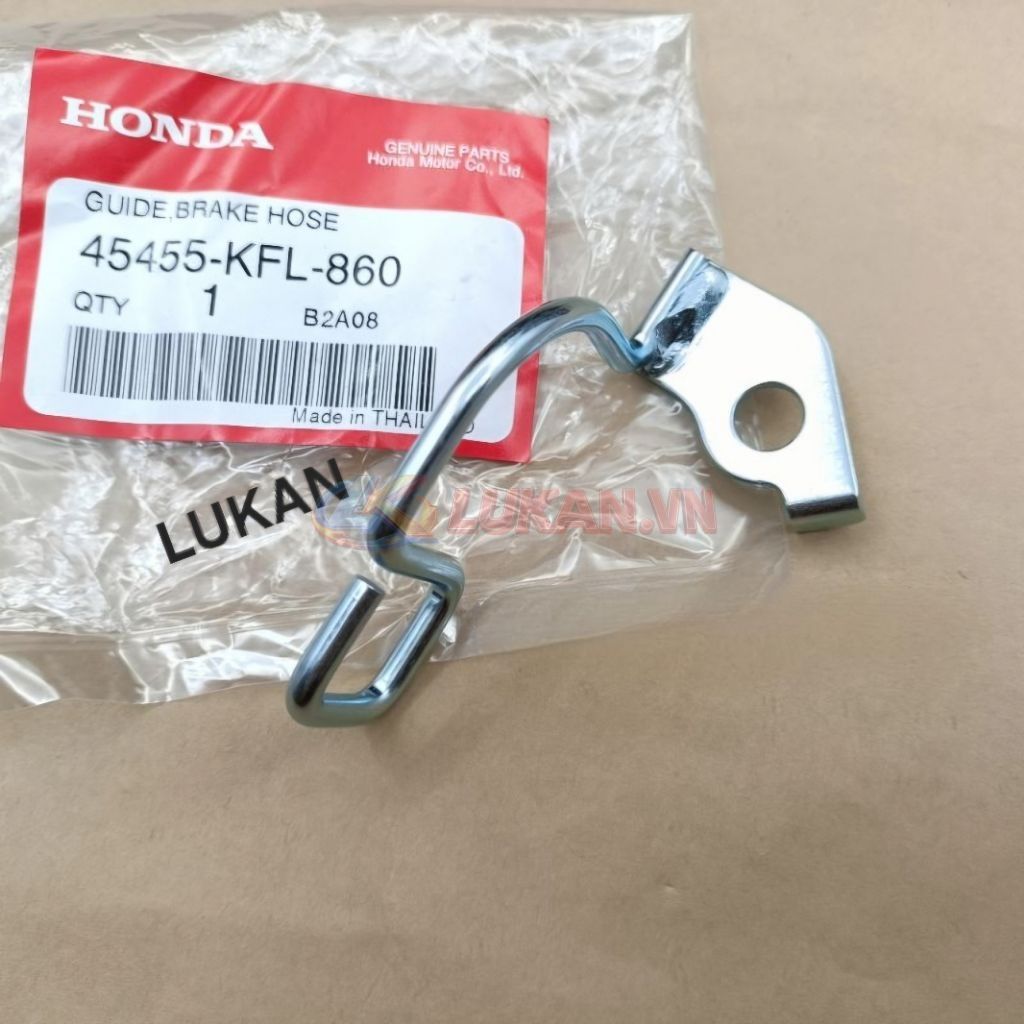 Pass khung kẹp dây dầu, chữ C xe WAVE Thái 110, FUTURE 1 zin Honda 45455-KFL-860 - Ảnh 6