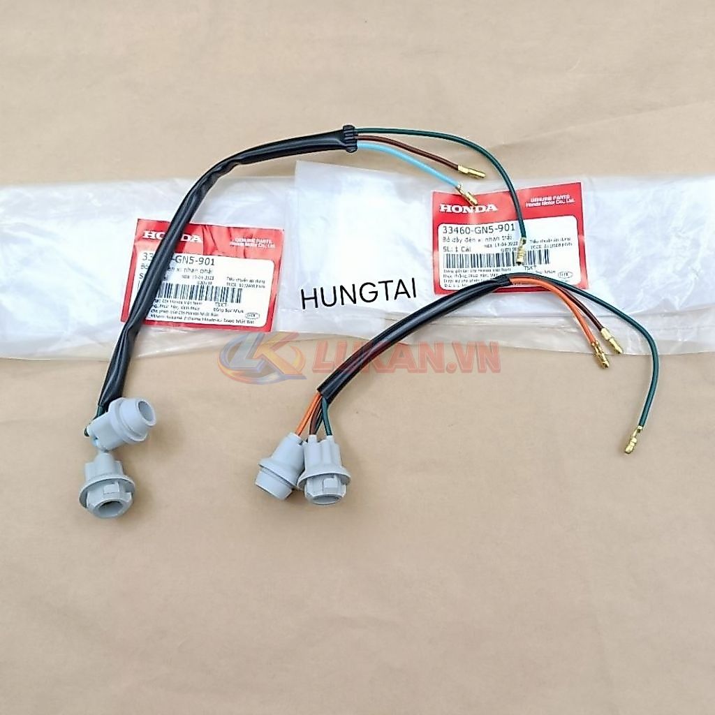 Dây điện giắc cắm đèn xi nhan trước xe DREAM zin 33460-GN5-901, 33410-GN5-901 - Ảnh 3