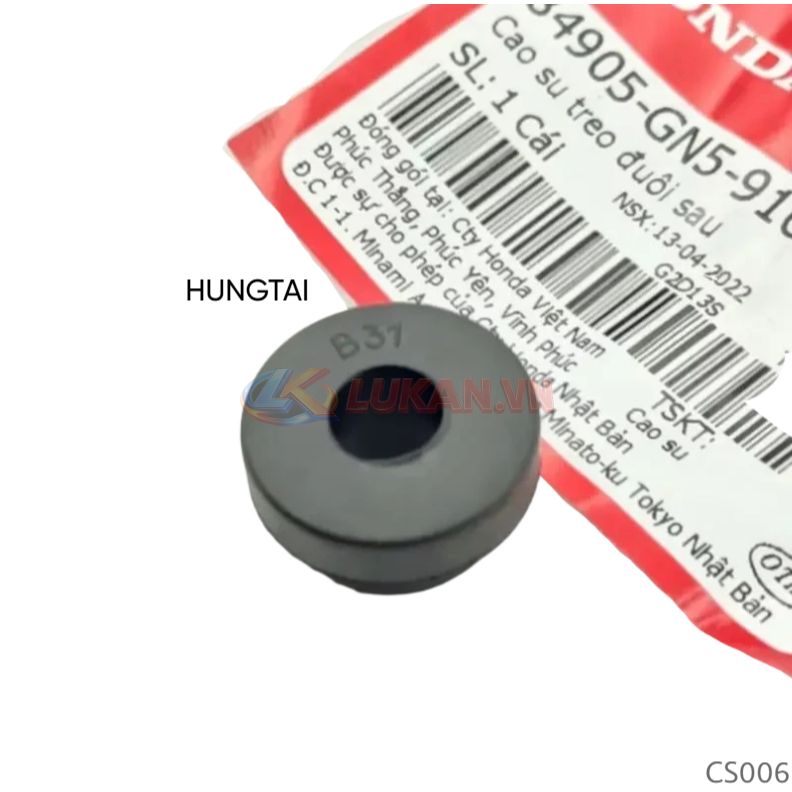 Cao su đệm treo nhựa đuôi sau trên xe DREAM zin Honda 84905-GN5-910 - Ảnh 2