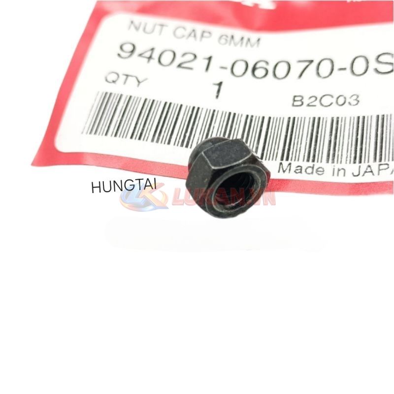 Đai ốc mũ đen bắt nhựa đuôi rùa, biển số xe DREAM.... tán 6mm zin 94021-06070-0S - Ảnh 4