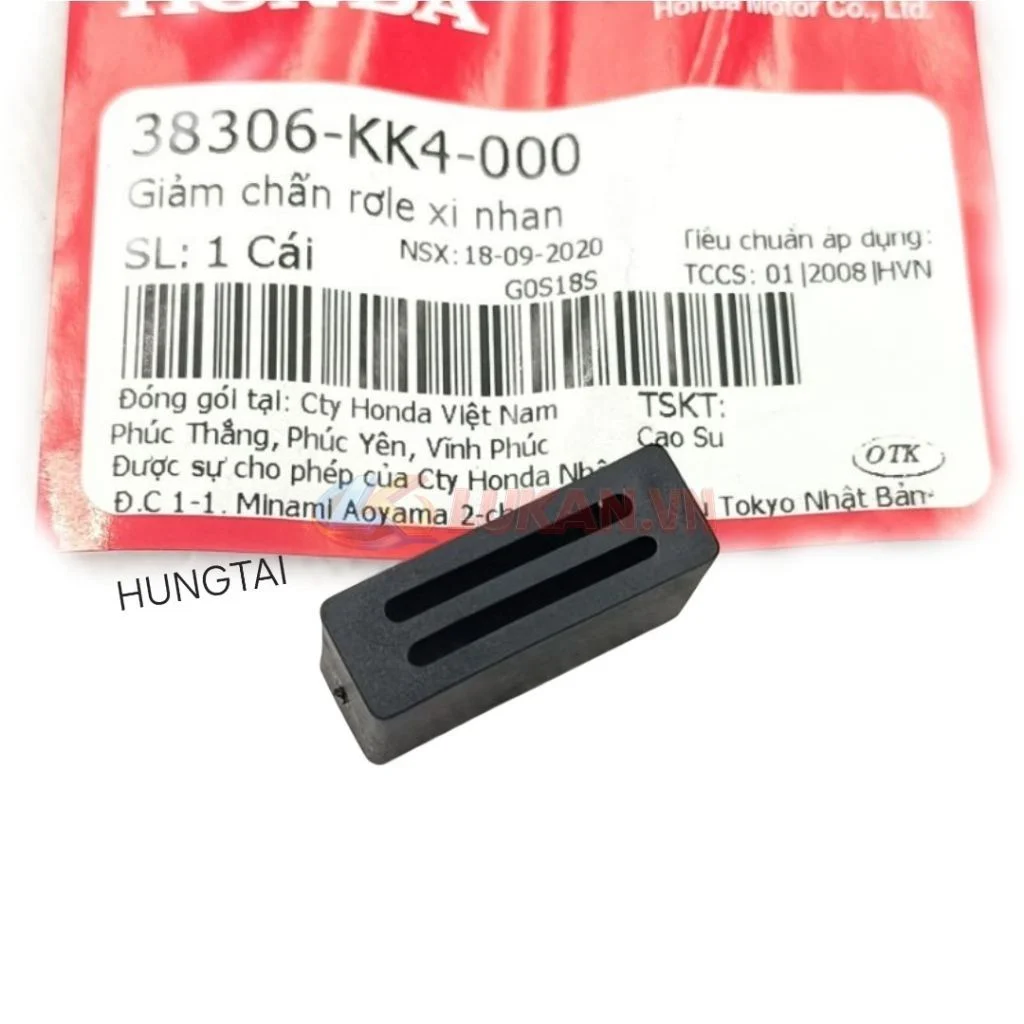 Cao su giảm chấn rơ le, cục chớp xi nhan DREAM, WAVE, FUTURE... zin 38306-KK4-000 - Ảnh 4