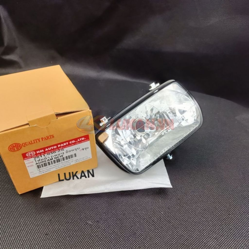 Pha chóa đèn trước xe DREAM Lùn trong suốt hàng Thái. tăng ánh sáng - Ảnh 6