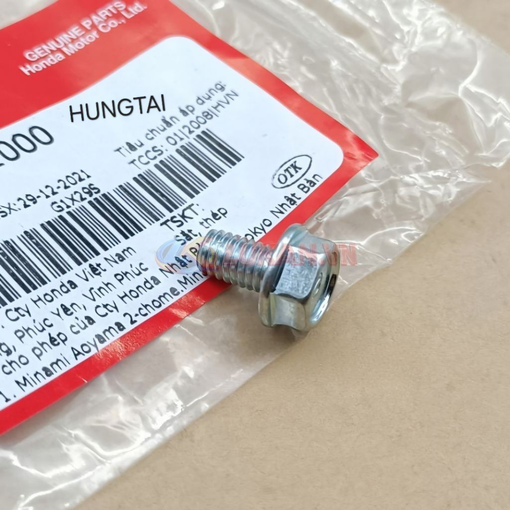 Ốc, bu lông kèn, còi xe DREAM, WAVE, FUTURE... 6x10 zin Honda 95701-060-1000 - Ảnh 2