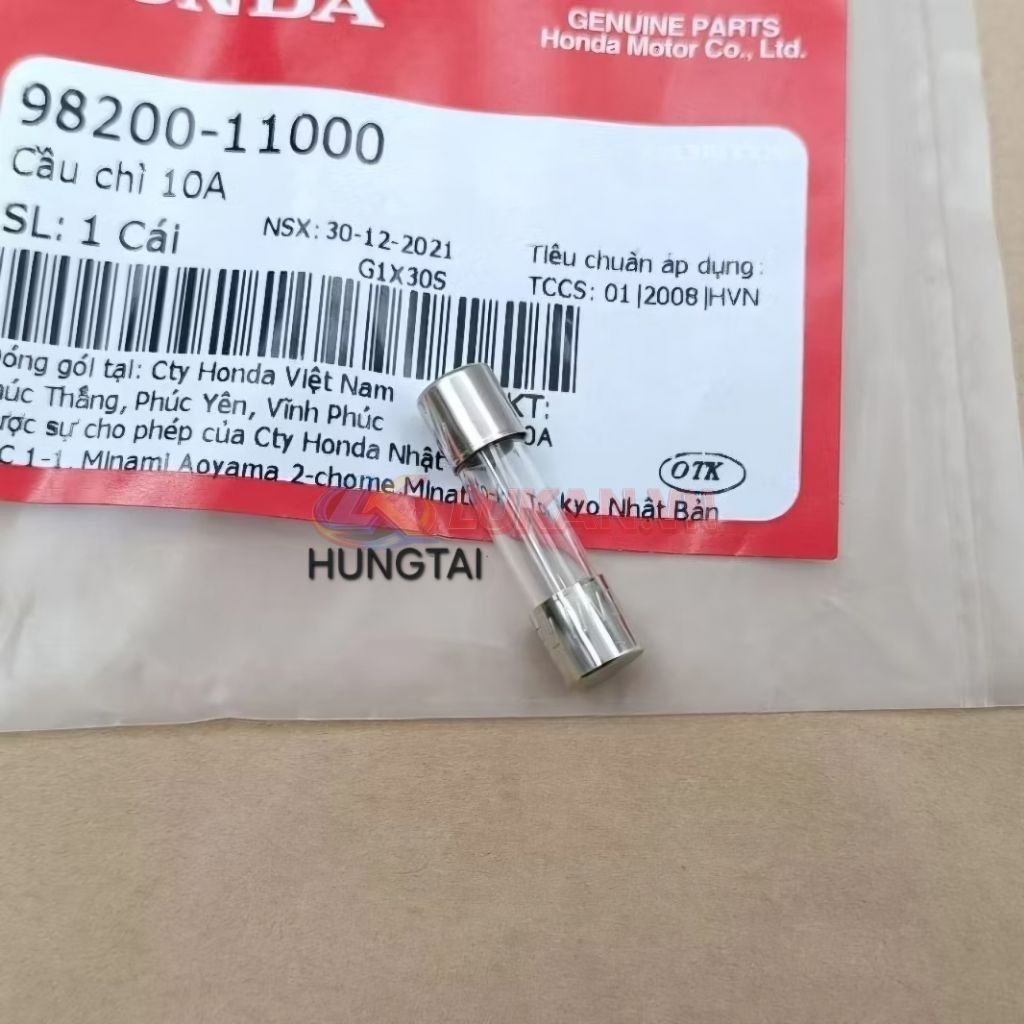 Cầu chì 10A, gắn hộp bình điện ắc quy DREAM, WAVE, FUTURE.... zin Honda 98200-11000 - Ảnh 4