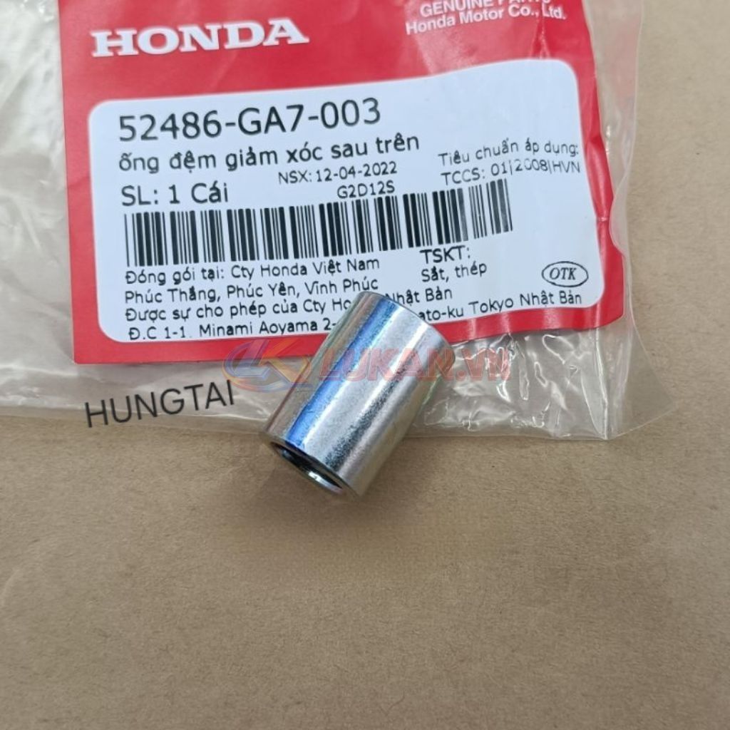 Bạc, Ống đệm giảm sốc phuộc sau trên DREAM, WAVE, FUTURE... zin 52486-GA7-003 - Ảnh 4