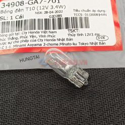 Bóng đèn demi xi nhan DREAM, WAVE, FUTURE... T10 (12V 3.4W) zin 34908-GA7-701
