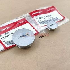 Cặp nắp nhôm bạc, lốc điện xe DREAM zin Honda Thái 90087-KGH-900, 90084-428-000