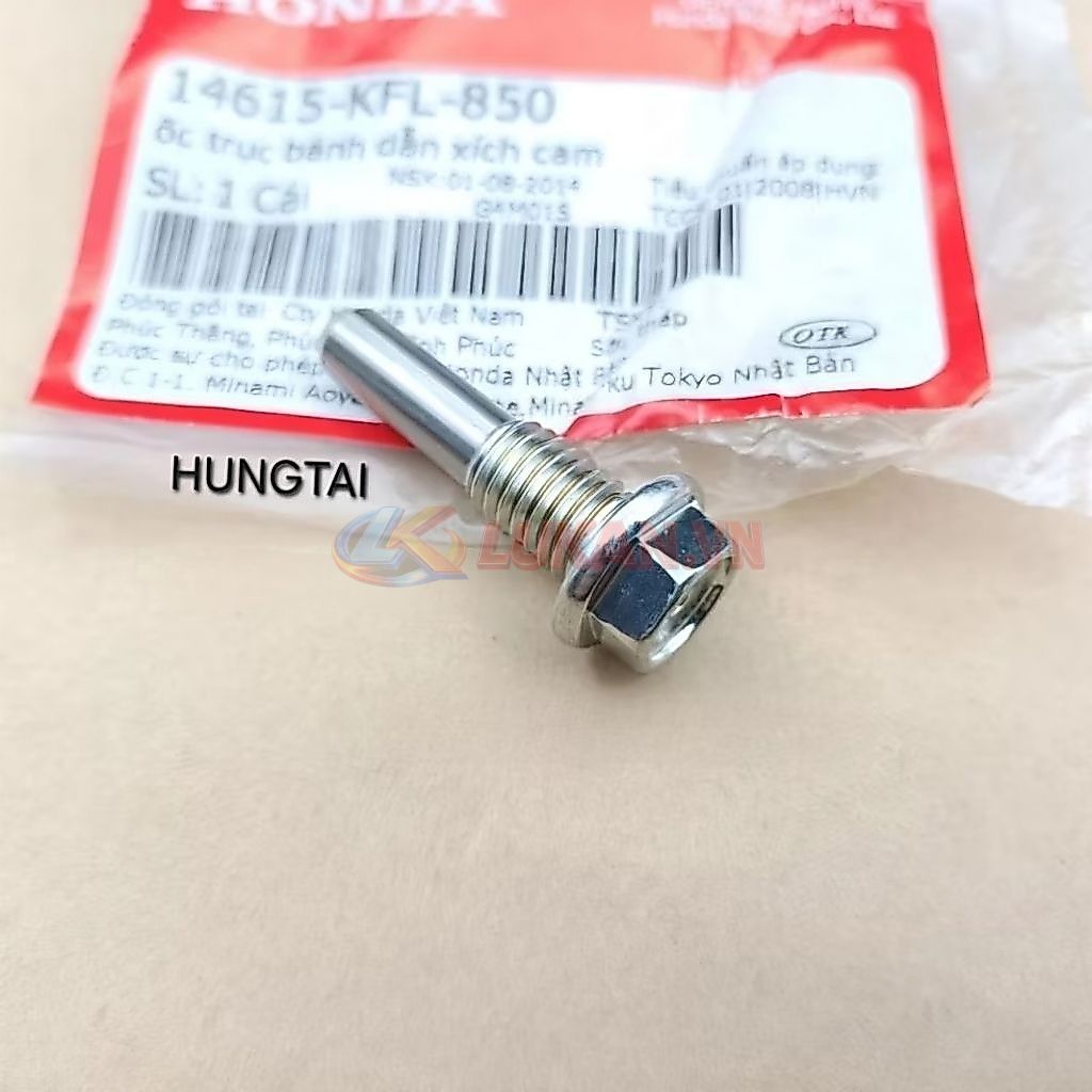 Ốc trục bánh dẫn xích cam, bánh lòng DREAM, WAVE, FUTURE.... zin Honda 14615-KFL-850 - Ảnh 4