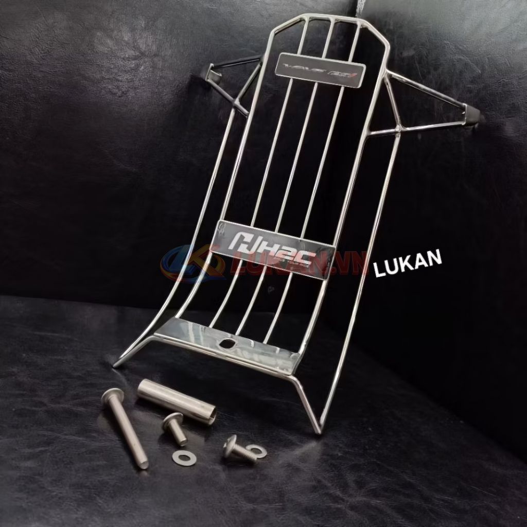 Baga giữa để đồ inox H2C xe FUTURE MẬP, LED, WAVE 125i....