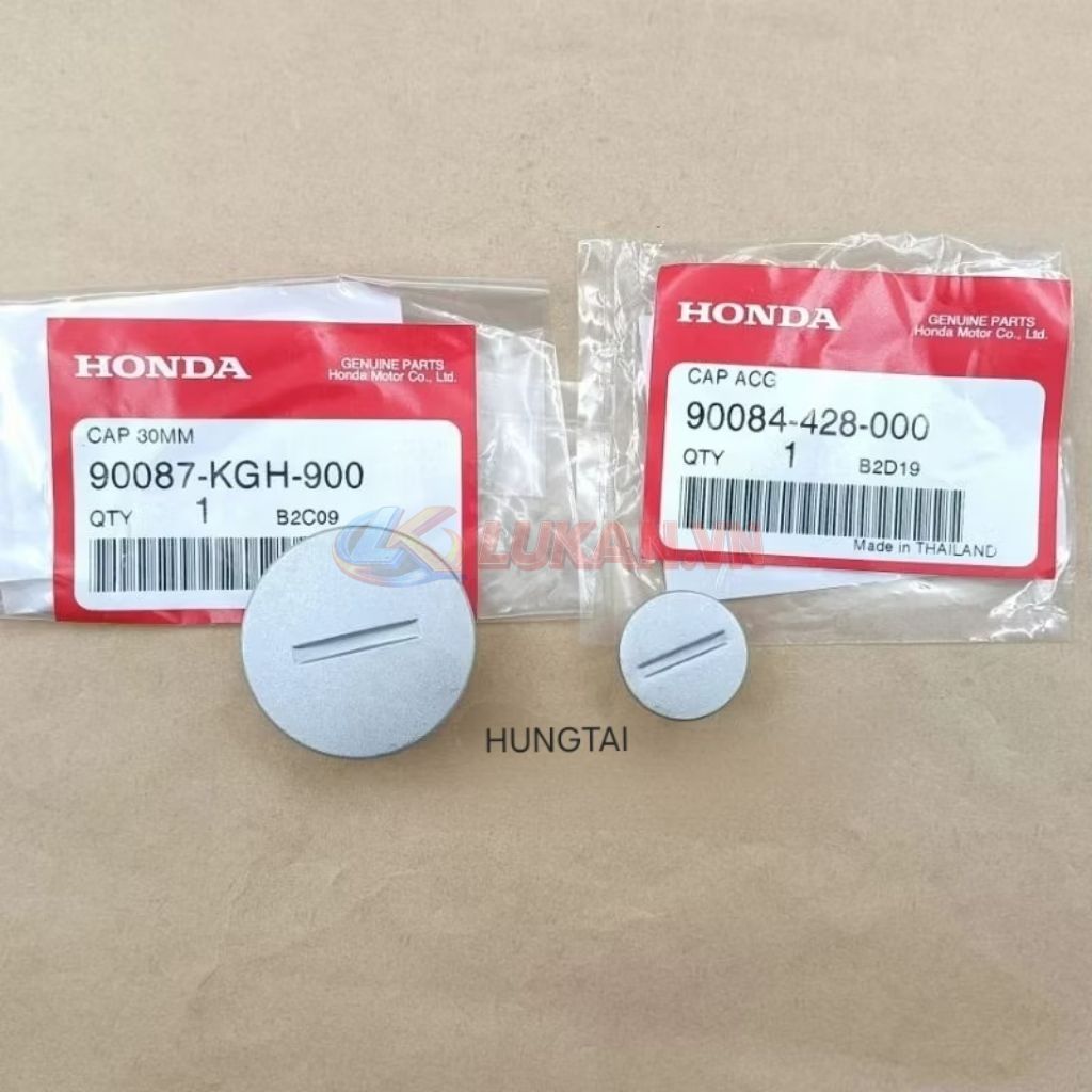 Cặp nắp nhôm bạc, lốc điện xe DREAM zin Honda Thái 90087-KGH-900, 90084-428-000 - Ảnh 4