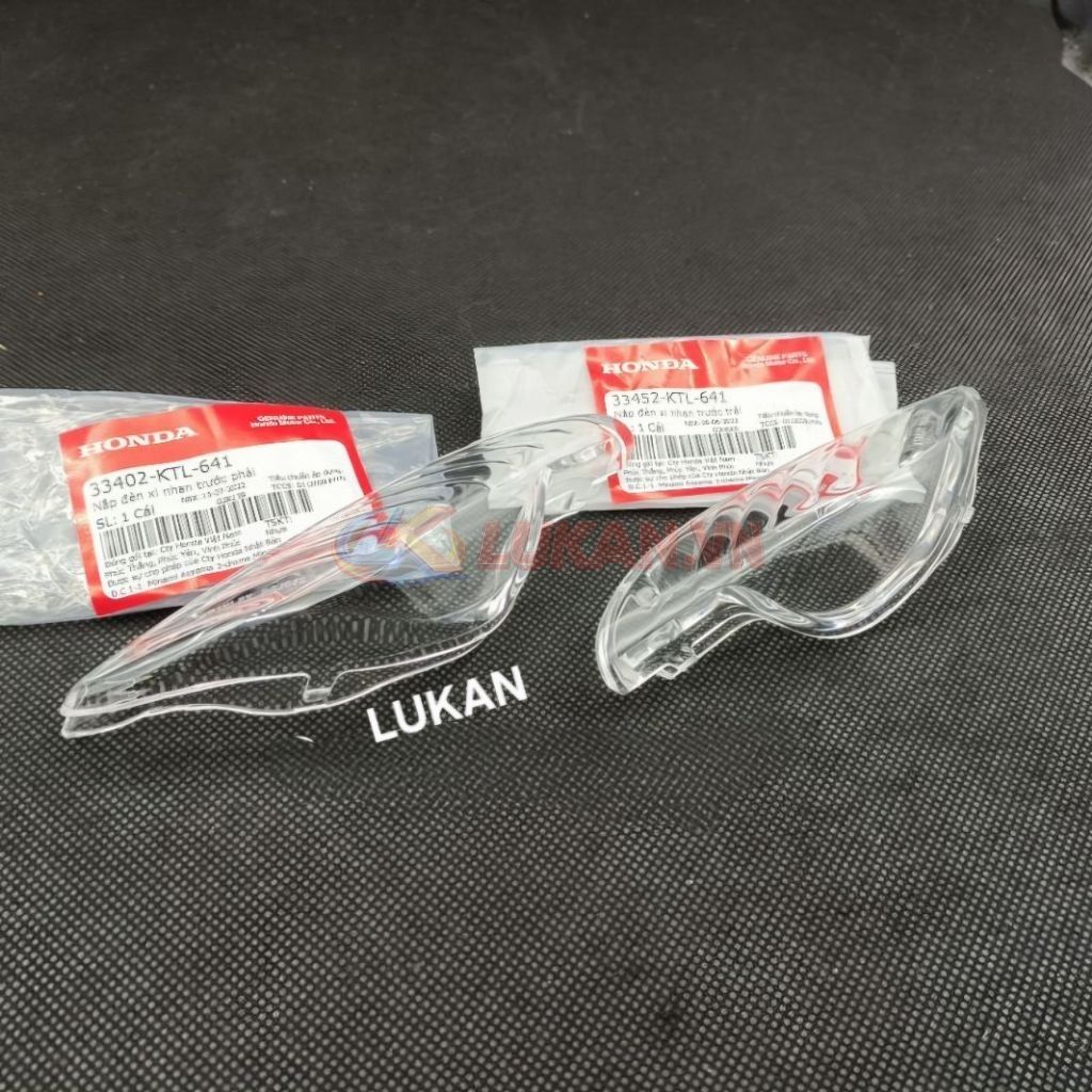 Cặp nắp chụp, ốp đèn xi nhan trước WAVE A, ALPHA, RS, S100, A110 ... Trắng zin 33402-KTL-641, 33452-KTL-641 - Ảnh 4